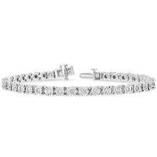 Load image into Gallery viewer, Ben Garelick 14K White Gold Three Carat Diamond Tennis Bracelet
