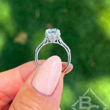 Load image into Gallery viewer, Ben Garelick Astra Galactic Head Round Diamond Engagement Ring
