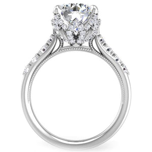 Ben Garelick Astra Galactic Head Round Diamond Engagement Ring