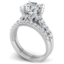 Load image into Gallery viewer, Ben Garelick Astra Galactic Head Round Diamond Engagement Ring
