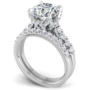 Ben Garelick Astra Galactic Head Round Diamond Engagement Ring
