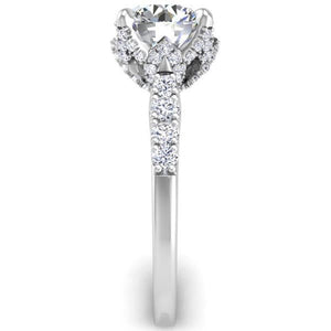 Ben Garelick Astra Galactic Head Round Diamond Engagement Ring
