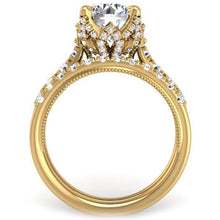 Load image into Gallery viewer, Ben Garelick Astra Galactic Head Round Diamond Engagement Ring
