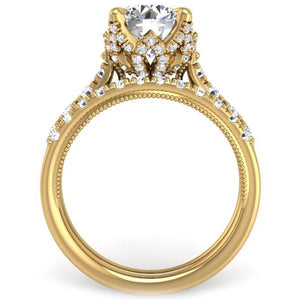 Ben Garelick Astra Galactic Head Round Diamond Engagement Ring