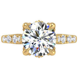 Ben Garelick Astra Galactic Head Round Diamond Engagement Ring