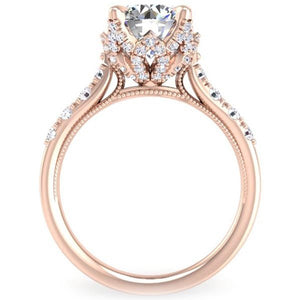 Ben Garelick Astra Galactic Head Round Diamond Engagement Ring