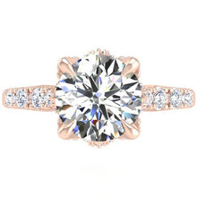 Load image into Gallery viewer, Ben Garelick Astra Galactic Head Round Diamond Engagement Ring
