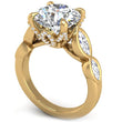 Load image into Gallery viewer, Ben Garelick Bella Round Lab-Grown Diamond Engagement Ring with Bezel Set Marquise Side Diamonds
