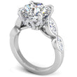 Load image into Gallery viewer, Ben Garelick Bella Round Lab-Grown Diamond Engagement Ring with Bezel Set Marquise Side Diamonds

