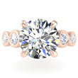 Load image into Gallery viewer, Ben Garelick Bella Round Lab-Grown Diamond Engagement Ring with Bezel Set Marquise Side Diamonds

