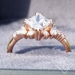 Ben Garelick Compass Set Princess Cut Starlight Engagement Ring