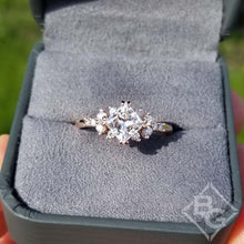 Load image into Gallery viewer, Ben Garelick Compass Set Princess Cut Starlight Engagement Ring
