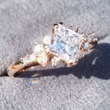 Load image into Gallery viewer, Ben Garelick Compass Set Princess Cut Starlight Engagement Ring
