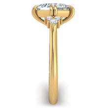 Load image into Gallery viewer, Ben Garelick Princess Cut Compass Set Moonglow Diamond Engagement Ring
