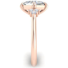 Load image into Gallery viewer, Ben Garelick Princess Cut Compass Set Moonglow Diamond Engagement Ring
