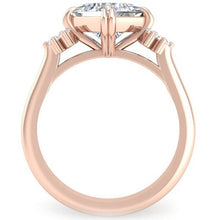 Load image into Gallery viewer, Ben Garelick Princess Cut Compass Set Moonglow Diamond Engagement Ring
