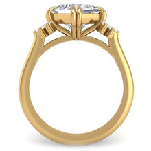 Load image into Gallery viewer, Ben Garelick Princess Cut Compass Set Moonglow Diamond Engagement Ring
