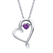 Load image into Gallery viewer, Ben Garelick &quot;Shimmering Heart&quot; Amethyst Heart Pendant
