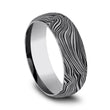 Load image into Gallery viewer, Benchmark &quot;The Gladiator&quot; 8MM Comfort Fit Wave Design Wedding Band
