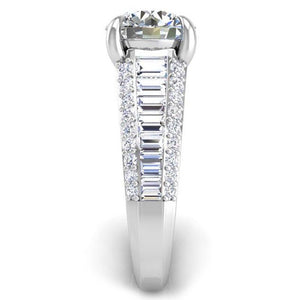 BGLG Mini-Montauk Round & Baguette Lab-Grown Diamond Engagement Ring