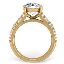 Load image into Gallery viewer, BGLG Mini-Montauk Round &amp; Baguette Lab-Grown Diamond Engagement Ring
