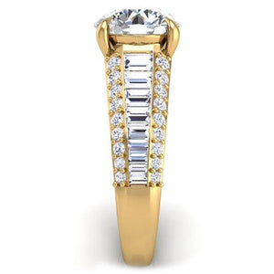 BGLG Mini-Montauk Round & Baguette Lab-Grown Diamond Engagement Ring