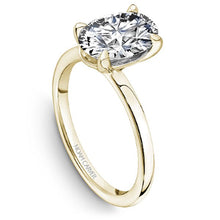 Load image into Gallery viewer, Noam Carver Oval Cut Solitaire Yellow Gold Engagement Ring with a High Polish Finish
