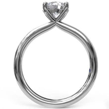 Load image into Gallery viewer, Fana Round Cut Four Prong High Polish Solitaire Engagement Ring
