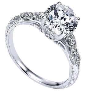 Gabriel & Co. Amavida "Chelsea" Round Cut Diamond Engagement Ring