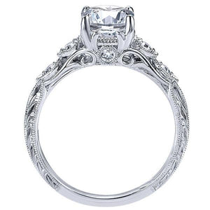 Gabriel & Co. Amavida "Chelsea" Round Cut Diamond Engagement Ring