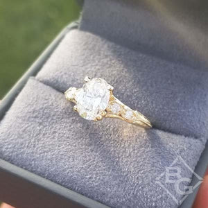 Gabriel Amavida Chelsea Gold Oval Cut Diamond Engagement Ring