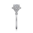 Load image into Gallery viewer, Gabriel &amp; Co. &quot;Columbus&quot; Art Deco Style Halo Diamond Engagement Ring
