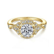 Load image into Gallery viewer, Gabriel &amp; Co. &quot;Columbus&quot; Art Deco Style Halo Diamond Engagement Ring
