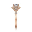 Load image into Gallery viewer, Gabriel &amp; Co. &quot;Columbus&quot; Art Deco Style Halo Diamond Engagement Ring

