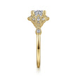 Load image into Gallery viewer, Gabriel &amp; Co. &quot;Columbus&quot; Art Deco Style Halo Diamond Engagement Ring
