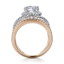 Load image into Gallery viewer, Gabriel &amp; Co. &quot;Naples&quot; Halo Diamond Engagement Ring
