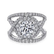 Load image into Gallery viewer, Gabriel &amp; Co. &quot;Naples&quot; Halo Diamond Engagement Ring
