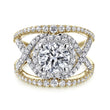 Load image into Gallery viewer, Gabriel &amp; Co. &quot;Naples&quot; Halo Diamond Engagement Ring
