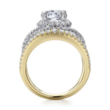 Load image into Gallery viewer, Gabriel &amp; Co. &quot;Naples&quot; Halo Diamond Engagement Ring
