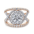 Load image into Gallery viewer, Gabriel &amp; Co. &quot;Naples&quot; Halo Diamond Engagement Ring
