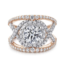 Load image into Gallery viewer, Gabriel &amp; Co. &quot;Naples&quot; Halo Diamond Engagement Ring
