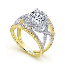 Load image into Gallery viewer, Gabriel &amp; Co. &quot;Naples&quot; Halo Diamond Engagement Ring
