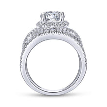 Load image into Gallery viewer, Gabriel &amp; Co. &quot;Naples&quot; Halo Diamond Engagement Ring
