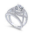Load image into Gallery viewer, Gabriel &amp; Co. &quot;Naples&quot; Halo Diamond Engagement Ring
