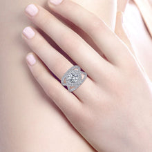 Load image into Gallery viewer, Gabriel &amp; Co. &quot;Naples&quot; Halo Diamond Engagement Ring
