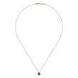 Load image into Gallery viewer, Gabriel &amp; Co. Round Cut Amethyst &amp; Diamond Halo Pendant
