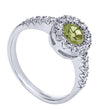 Load image into Gallery viewer, Gabriel &amp; Co. Round Cut Gemstone &amp; Diamond Halo Fashion Ring
