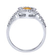 Load image into Gallery viewer, Gabriel &amp; Co. Round Cut Gemstone &amp; Diamond Halo Fashion Ring
