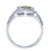 Load image into Gallery viewer, Gabriel &amp; Co. Round Cut Gemstone &amp; Diamond Halo Fashion Ring
