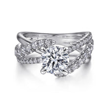 Load image into Gallery viewer, Gabriel &amp; Co. &quot;Zaira&quot; Bypass Twist Diamond Engagement Ring
